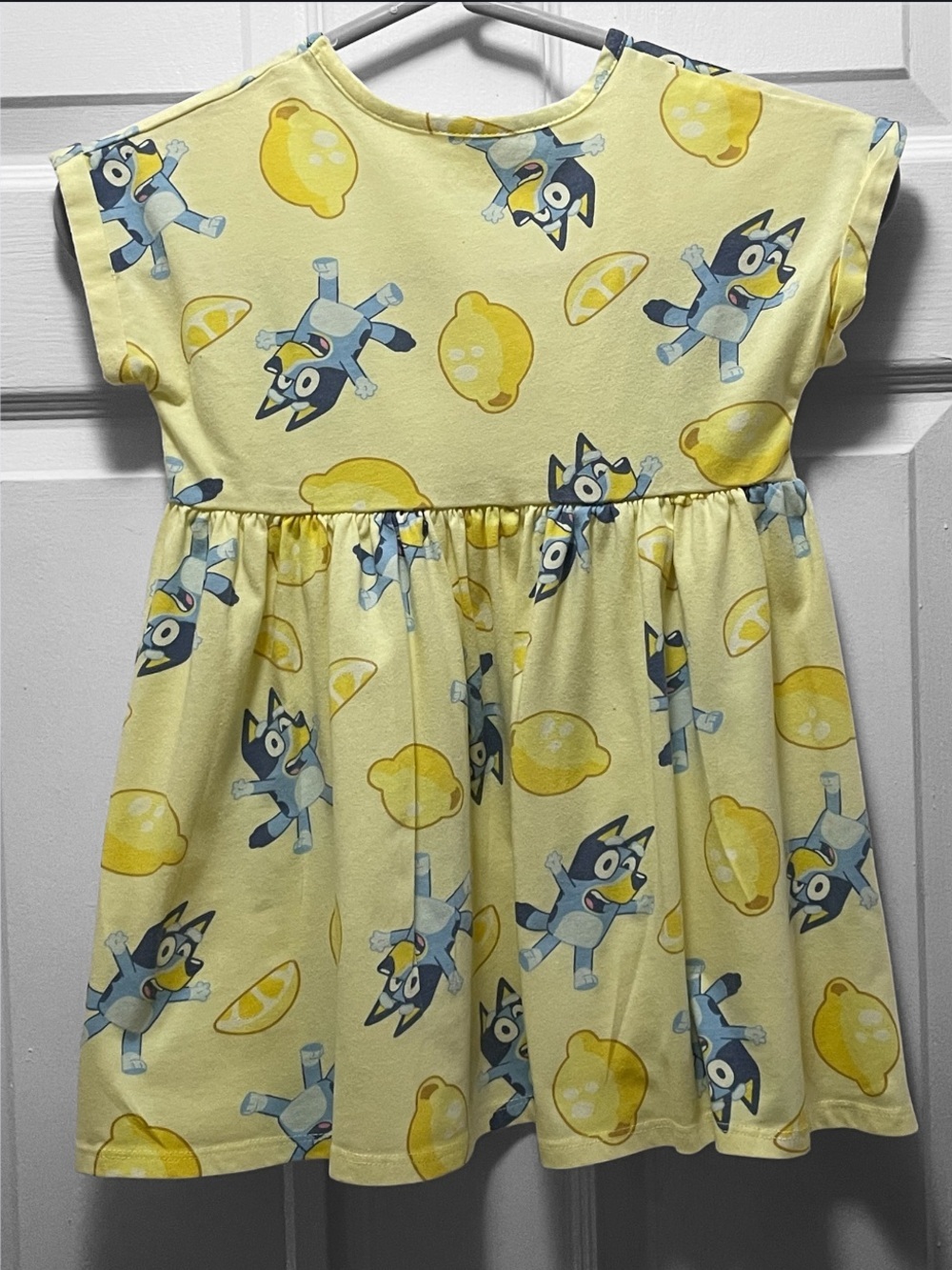 Bluey Yellow Casual Toddler Girl Dress - Picture 2 of 9